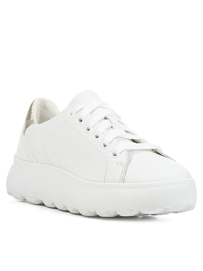 Geox Sneakersy Geox D Spherica Ec4.1 D35TCB 085Y2 C0232 Biela