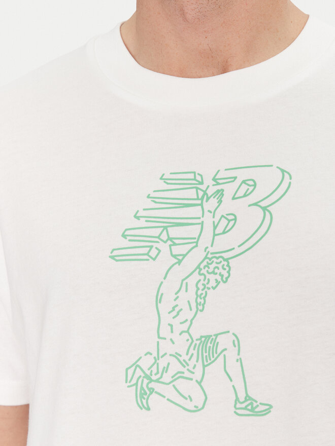 New Balance New Balance T-shirt MT51978 Bijela Relaxed Fit