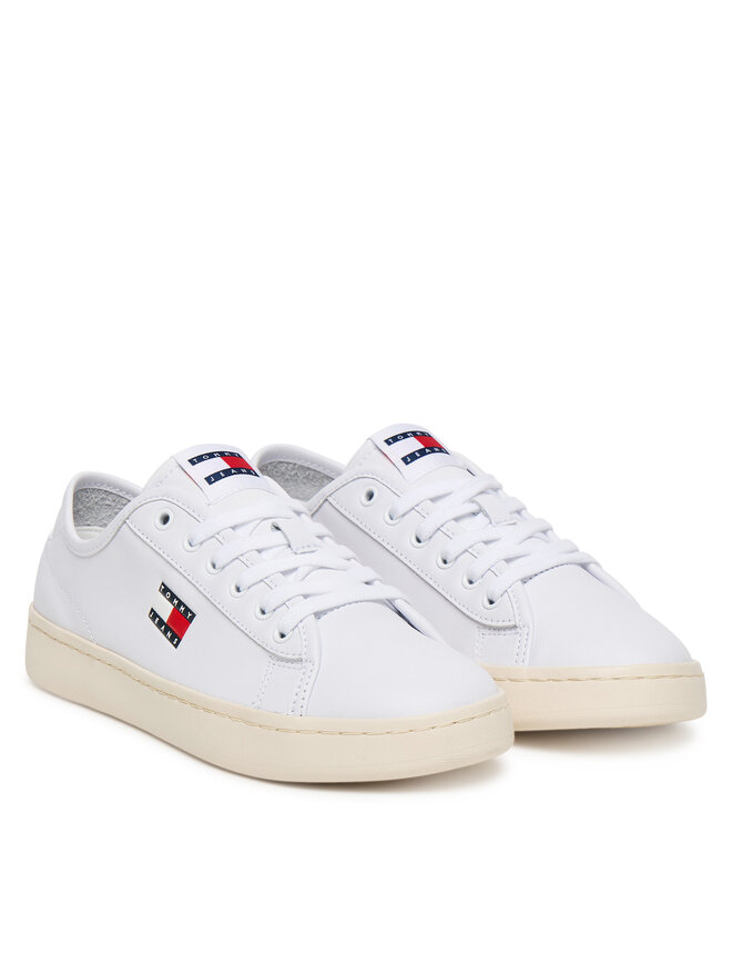 Tommy Jeans Sneakers aus Stoff Tommy Jeans Tjw Lightweight Court EN0EN02875 Weiß
