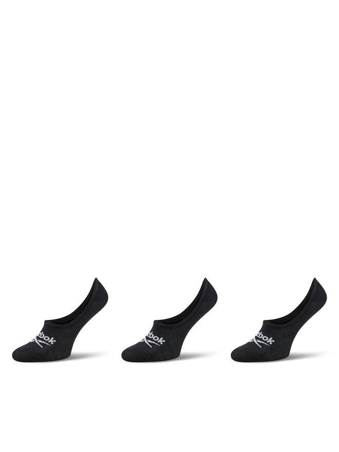 Reebok Set di 3 paia di pedulini unisex Reebok R0351-SS24 (3-pack) Nero