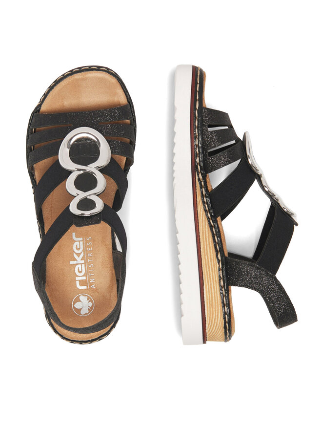 Rieker Sandalen Rieker 679L4-00 Schwarz
