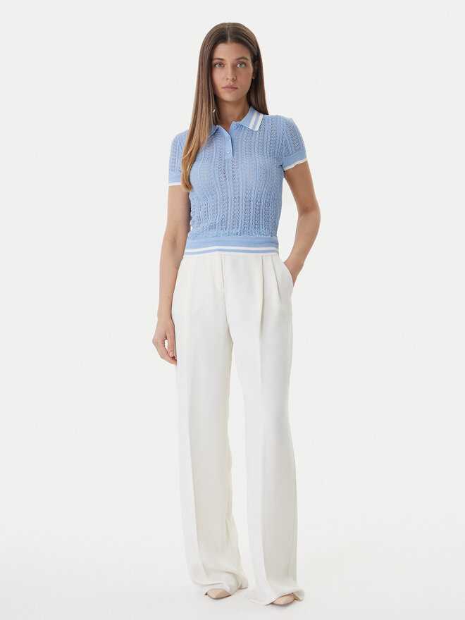 Guess Guess Поло W6GR25 Z0672 Голубий Regular Fit