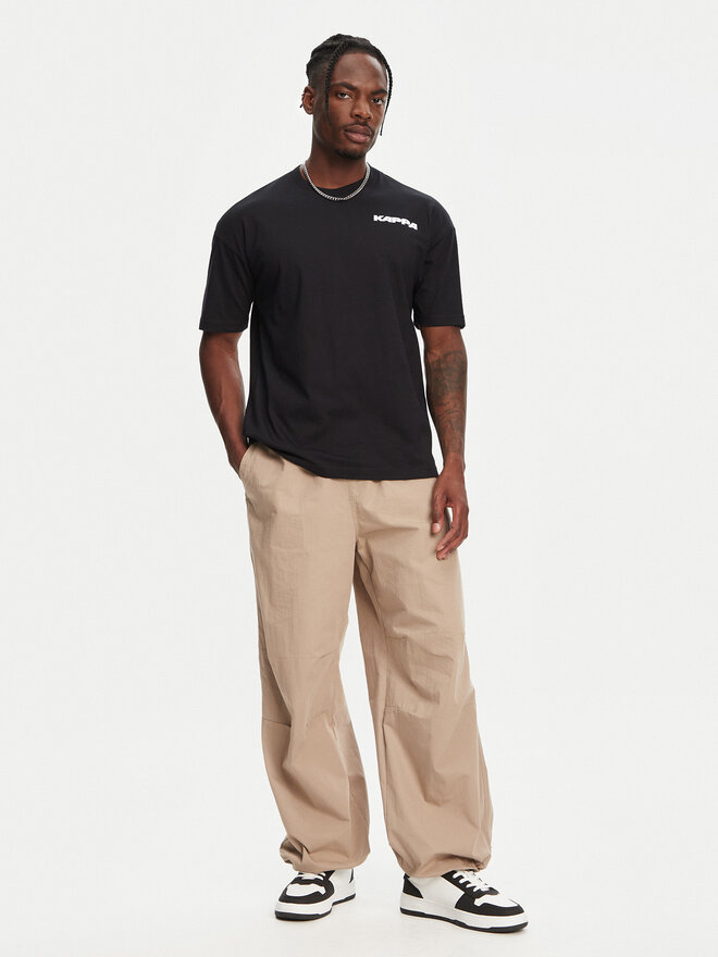 Kappa Kappa Majica Nyle 351S5GW Črna Regular Fit
