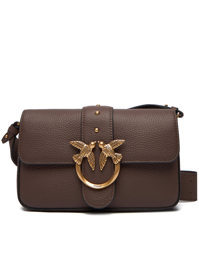 PINKO Bolso PINKO Love One Mini Slouchy Fl Al 25-26 104340 A2OX Guinda/burdeos