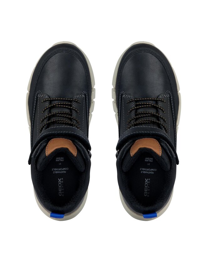 Geox Kozačky Geox J Flexyper Boy J369BA 0CLFU C9999 S Černá