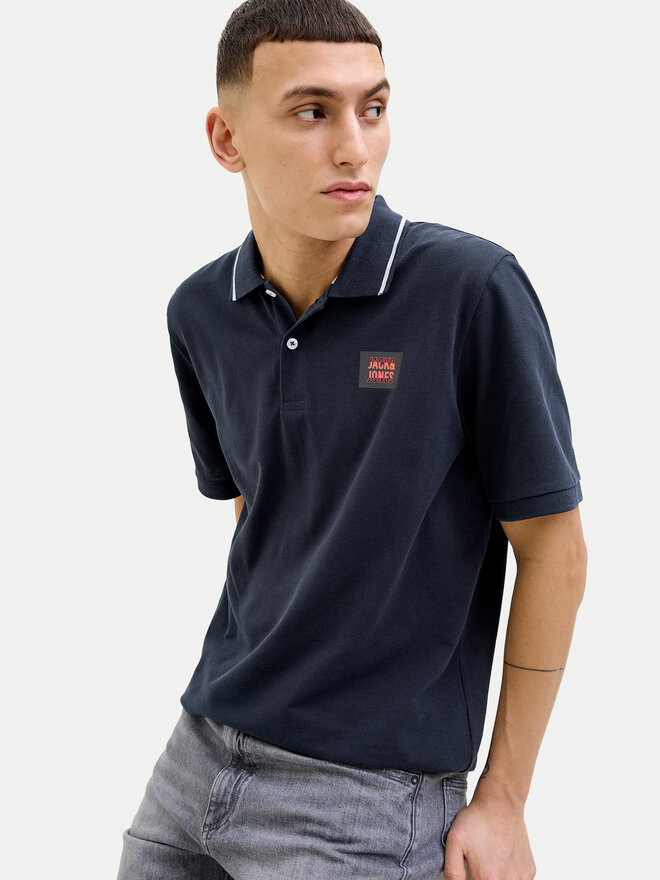 Jack&Jones Jack&Jones Pólóing Hudson 12269238 Sötétkék Regular Fit