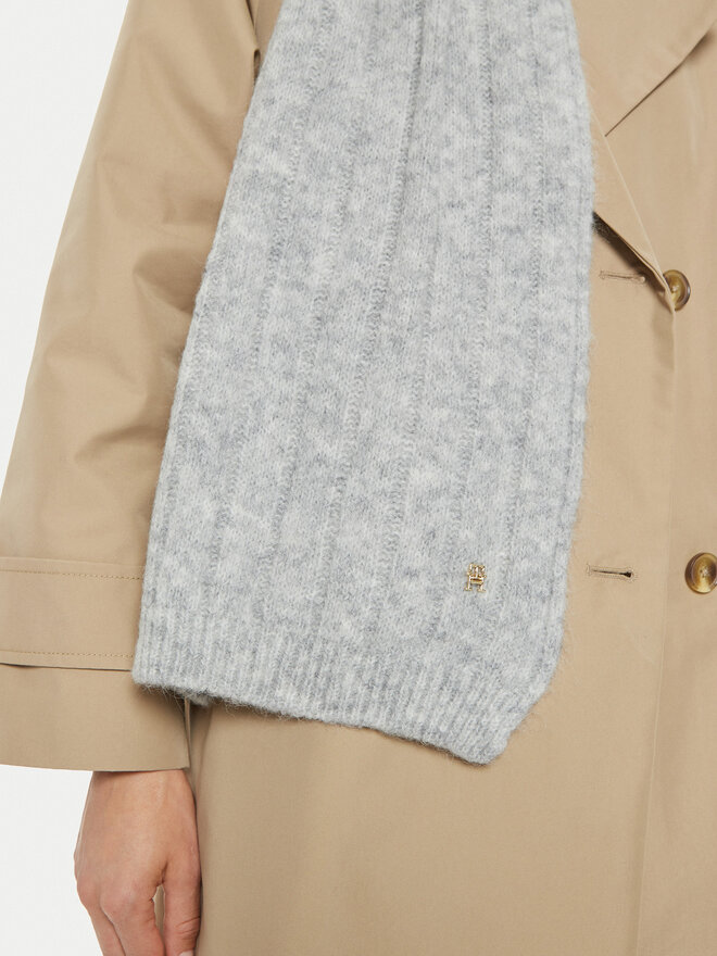 Tommy Hilfiger Зимен шал Tommy Hilfiger Timeless AW0AW16655 Сив