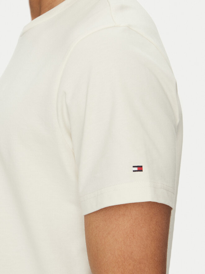 Tommy Hilfiger Tommy Hilfiger Camiseta Sailing MW0MW38628 Écru Regular Fit