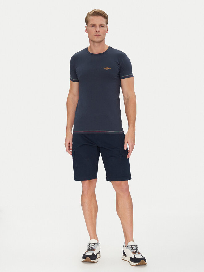 Aeronautica Militare Aeronautica Militare Футболка AM1UTI003 Cиній Regular Fit
