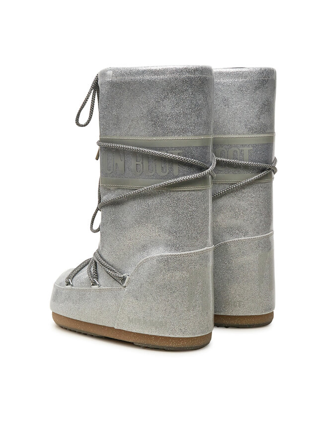 Moon Boot Śniegowce Moon Boot Icon Glitter 80D1402850 Srebrny