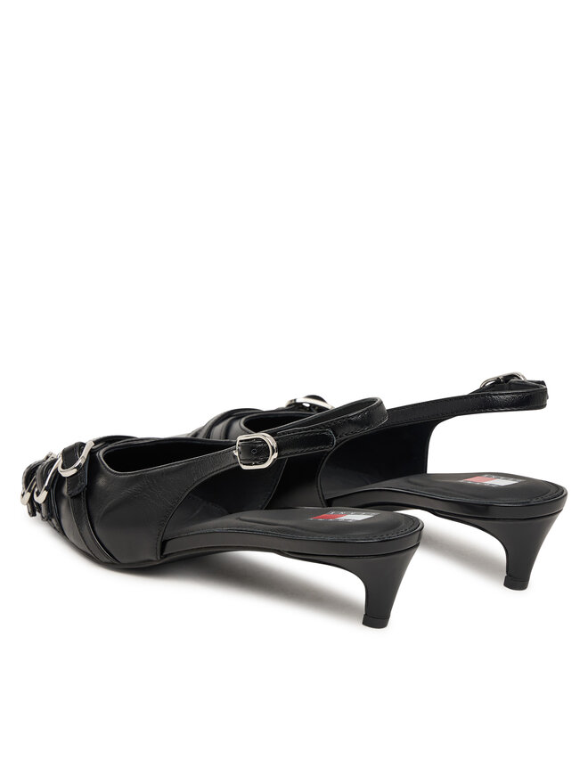 Tommy Jeans Pumps Tommy Jeans Tjw Sling Back Kitten Heels EN0EN03171 Schwarz