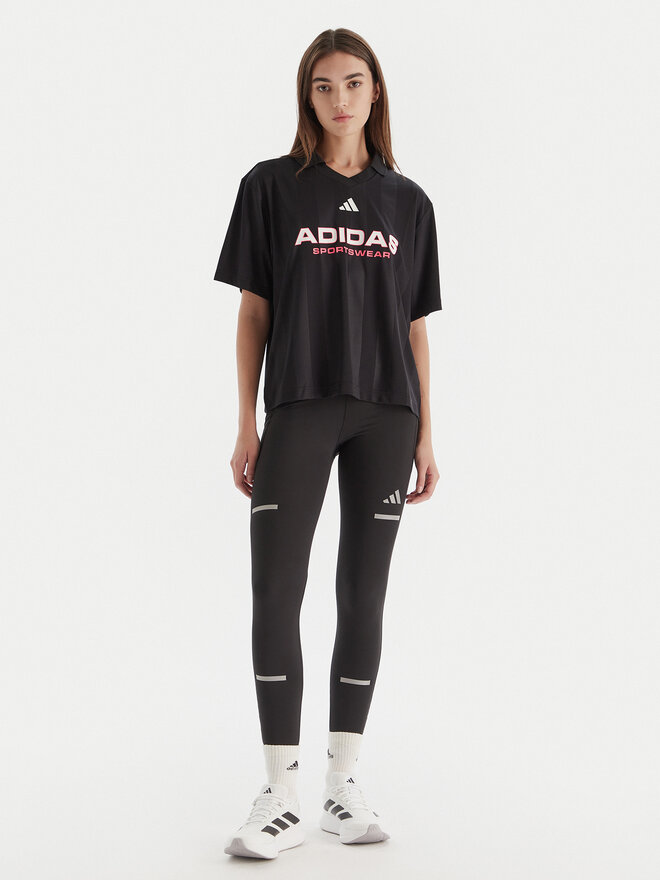 adidas adidas Poloshirt Tiro JN2749 Schwarz Loose Fit