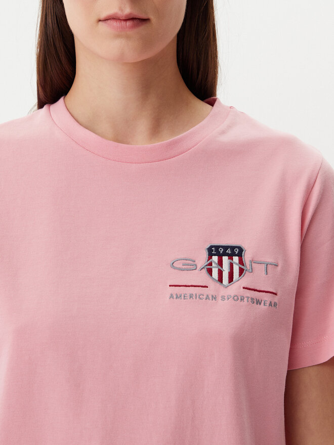 Gant Gant Camiseta Archive 4200277 Rosa Regular Fit