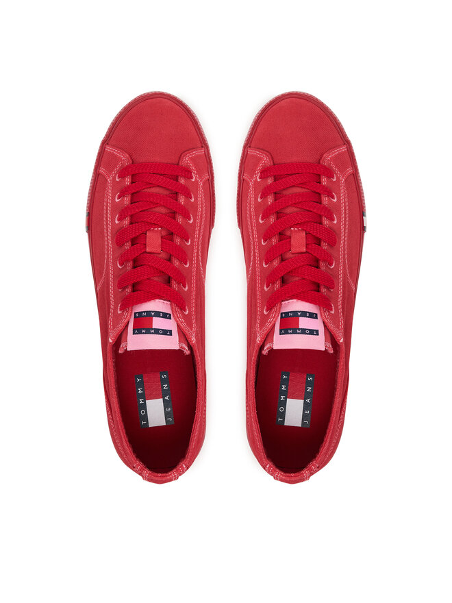Tommy Jeans Sneakers aus Stoff Tommy Jeans Archive Vulc. Y2K Washed Canvas EM0EM01720 Rot