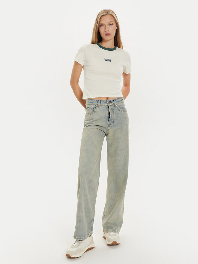 Levi's® Levi's® Majica Essential Sporty A8798-0014 Écru Slim Fit