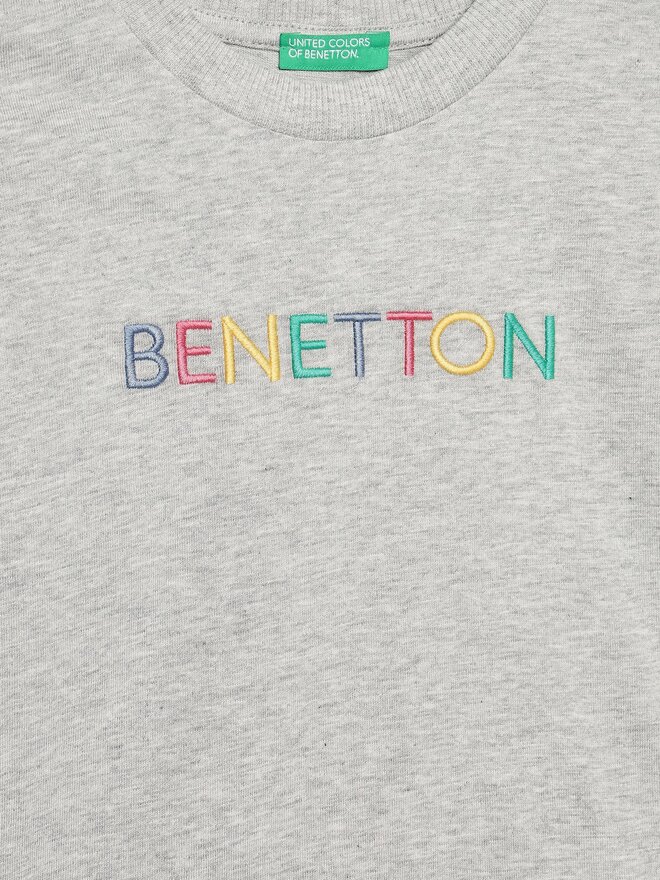 United Colors Of Benetton United Colors Of Benetton Póló 3BL0C10DY Szürke Regular Fit