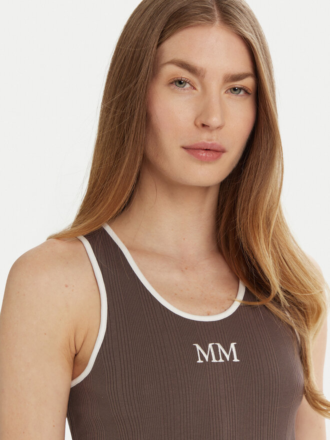 Max Mara Leisure Max Mara Leisure Топ Sax 2516941027 Коричневий Slim Fit