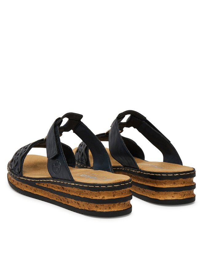 Rieker Klapki Rieker 629K9-14 Granatowy