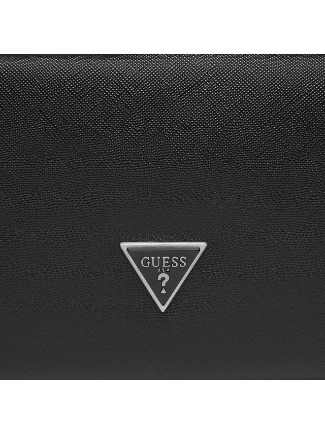 Guess Pochette per cosmetici Guess Certosa Saffiano Eco Accesories PMECSA P4143 Nero