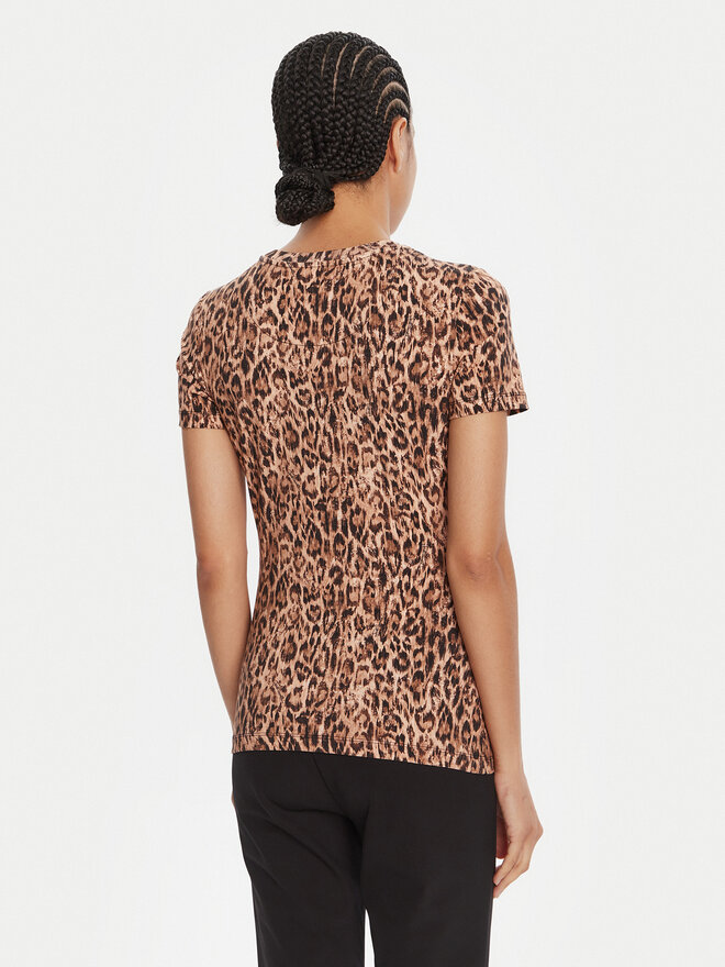 Just Cavalli Just Cavalli Camiseta 79PAHE07 CJ112 Marrón Slim Fit