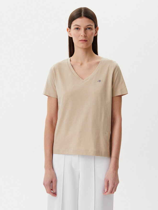 Gant Gant Camiseta Shield 4200750 Beis Regular Fit