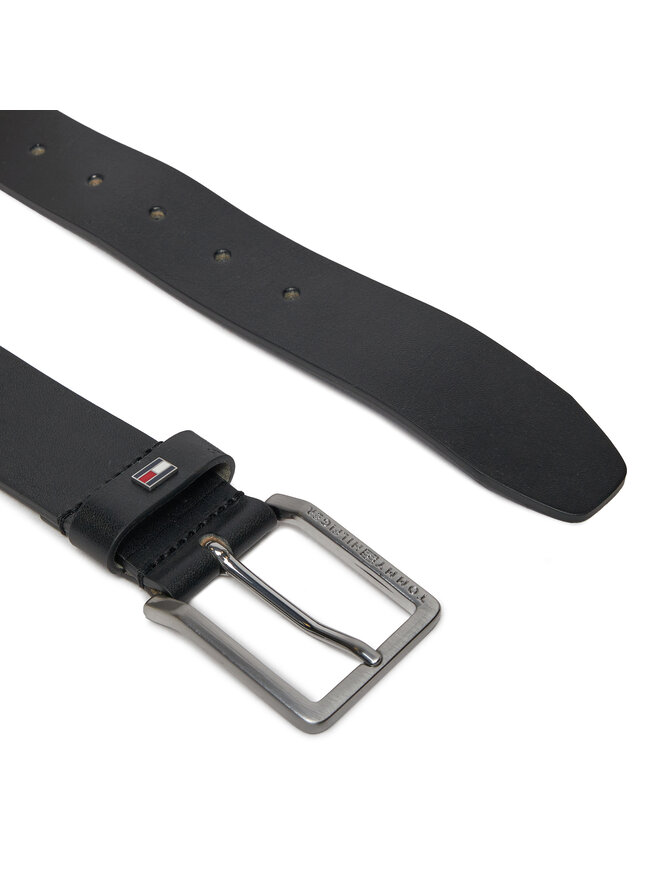 Tommy Hilfiger Cinturón para hombre Tommy Hilfiger Oliver 3.5 Ext AM0AM12048 Negro