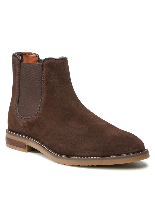 Clarks Μποτάκια με λάστιχο Clarks Jaxen Chelsea 261628067 Καφέ