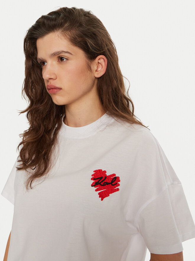 KARL LAGERFELD KARL LAGERFELD T-Shirt A1W17074 Λευκό Regular Fit