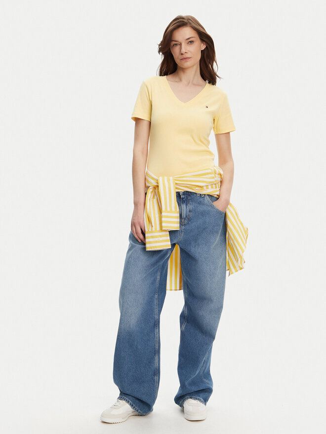 Tommy Hilfiger Tommy Hilfiger Camiseta New Cody WW0WW40584 Amarillo Slim Fit