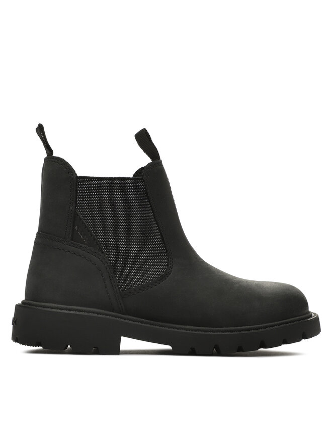Geox Polokozačky Geox J Shaylax Girl J36EXB 00045 C9999 S Černá