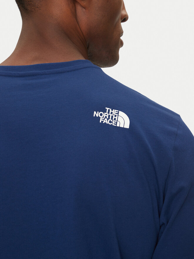 The North Face The North Face Póló Mountain Line NF0A87NT Kék Regular Fit