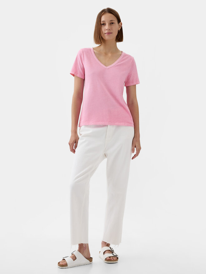Gap Gap Camiseta 740140-67 Rosa Regular Fit