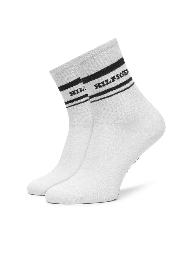 Tommy Hilfiger 2er-Set hohe Damensocken Tommy Hilfiger 701236457 Écru