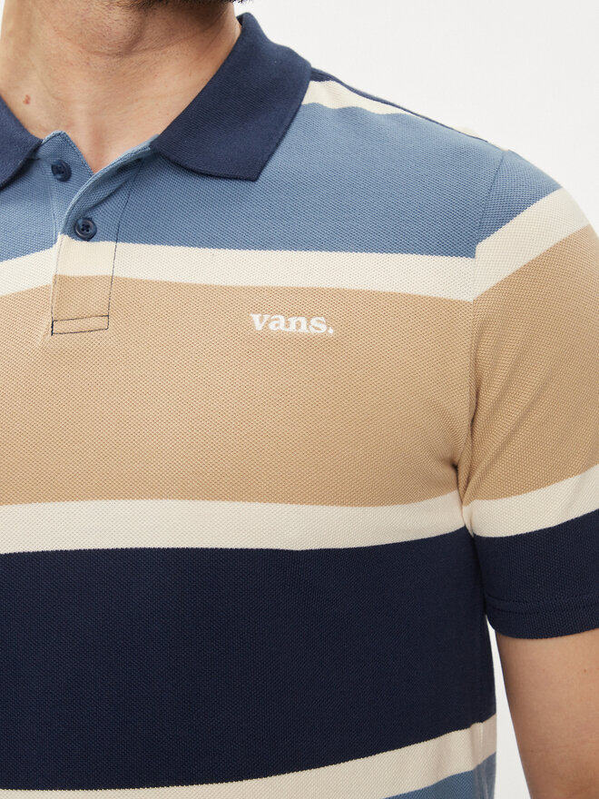 Vans Vans Pólóing Halicrest Stripe Polo Ss VN000G3R Kék Regular Fit