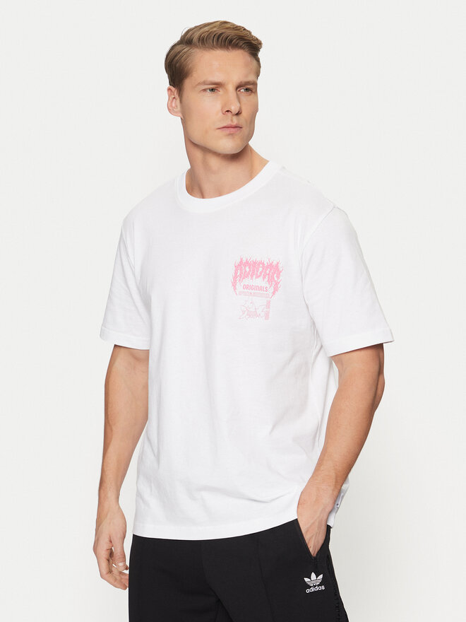 adidas adidas Camiseta Trefoil Series Fashion Elevated Tee JD0665 Blanco Regular Fit