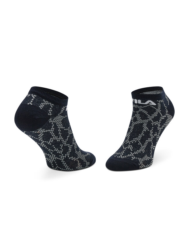 Fila 3 pares de calcetines altos para mujer Fila Calza Invisibile F6647 Azul marino