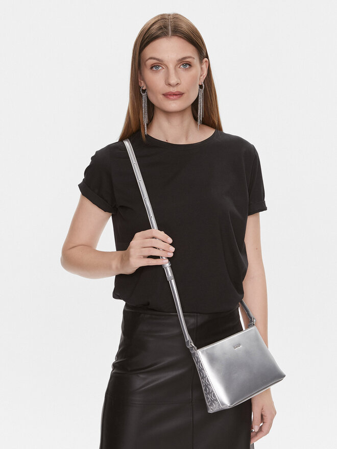 Calvin Klein Borsetta Calvin Klein Ck Must Crossbody Md_ Emb K60K611359 Argento