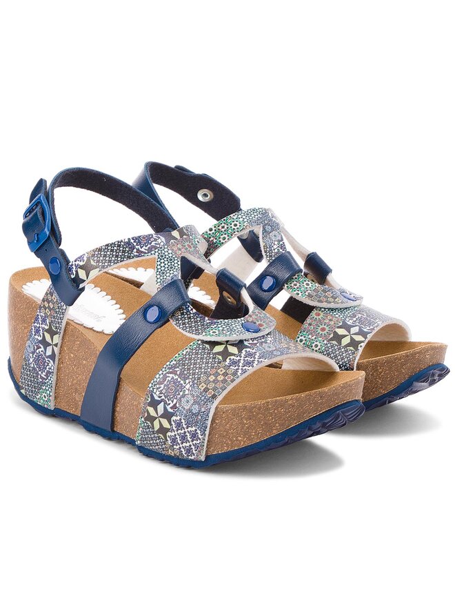 Sandales Desigual Bio9 Mosaic 18SSHP65 Bleu marine chaussures