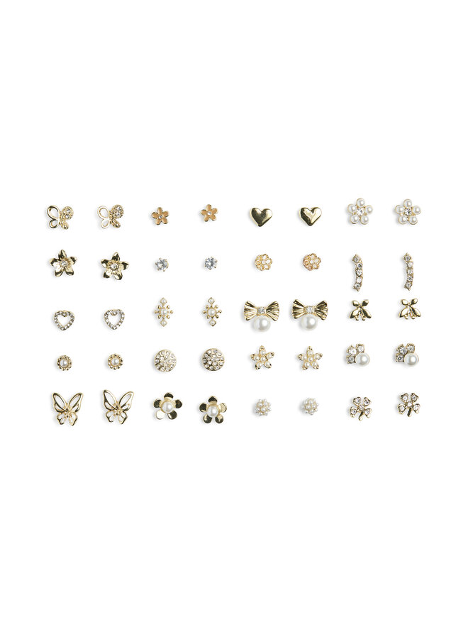 Pieces Set di 20 paia di orecchini Pieces Pclona Mega Pack Earrings D2d 17153167 Oro