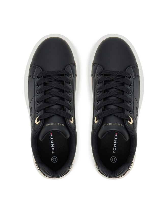 Tommy Hilfiger Сникърси Tommy Hilfiger Low Cut Lace-Up T3A9-33985-1355 Черен
