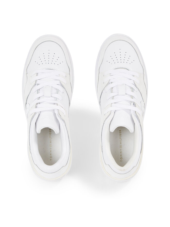 Sneakers Tommy Hilfiger Th Lo Basket Sneaker FW0FW07309 WeiB eschuhe