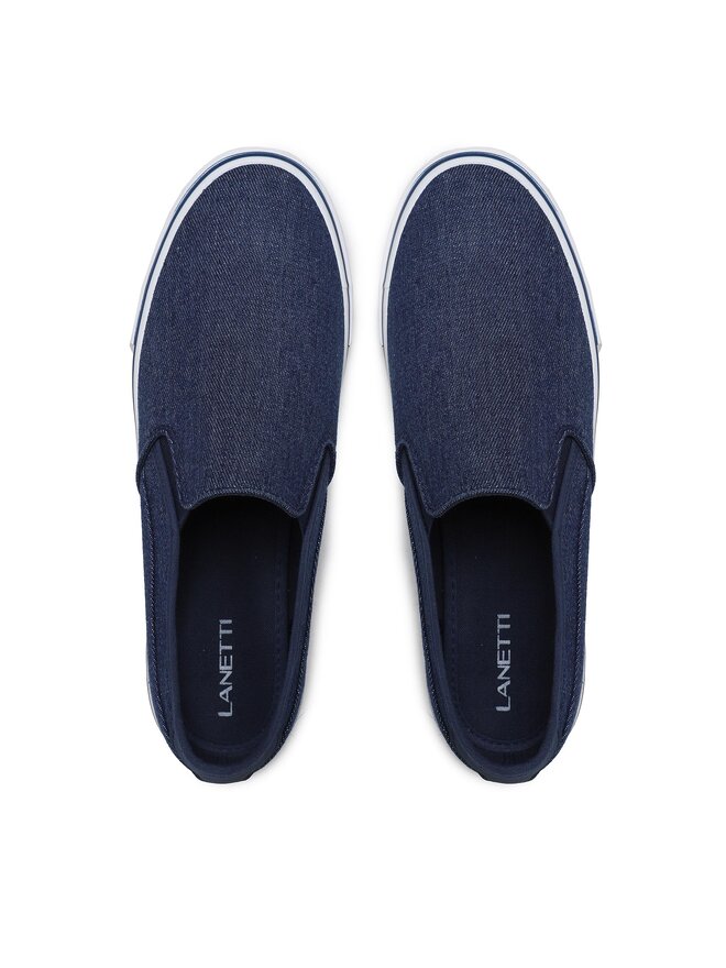 Lanetti Sneakers aus Stoff Lanetti MS20347-05 Dunkelblau