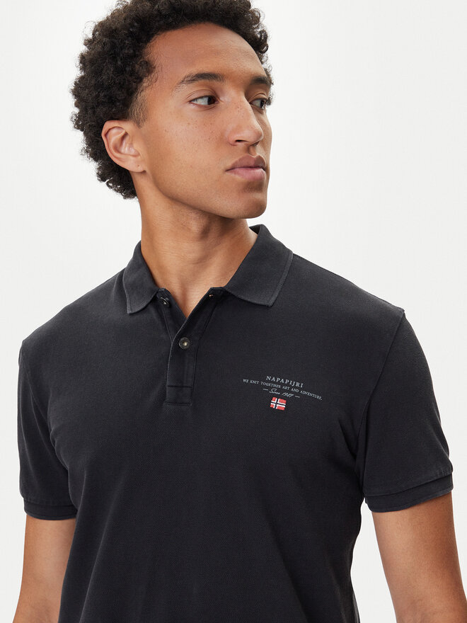 Napapijri Napapijri Polo Elbas NP0A4GDL Μαύρο Regular Fit