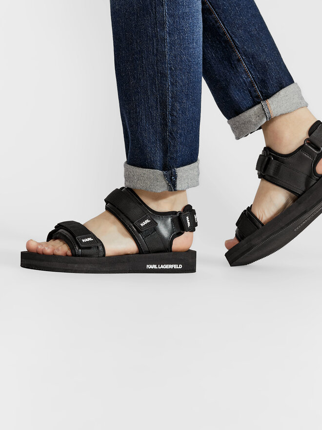 KARL LAGERFELD Sandale KARL LAGERFELD KL70510 Crna