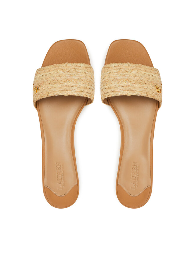 LAUREN RALPH LAUREN Pantoletten LAUREN RALPH LAUREN Fay Braided 802966850001 Beige