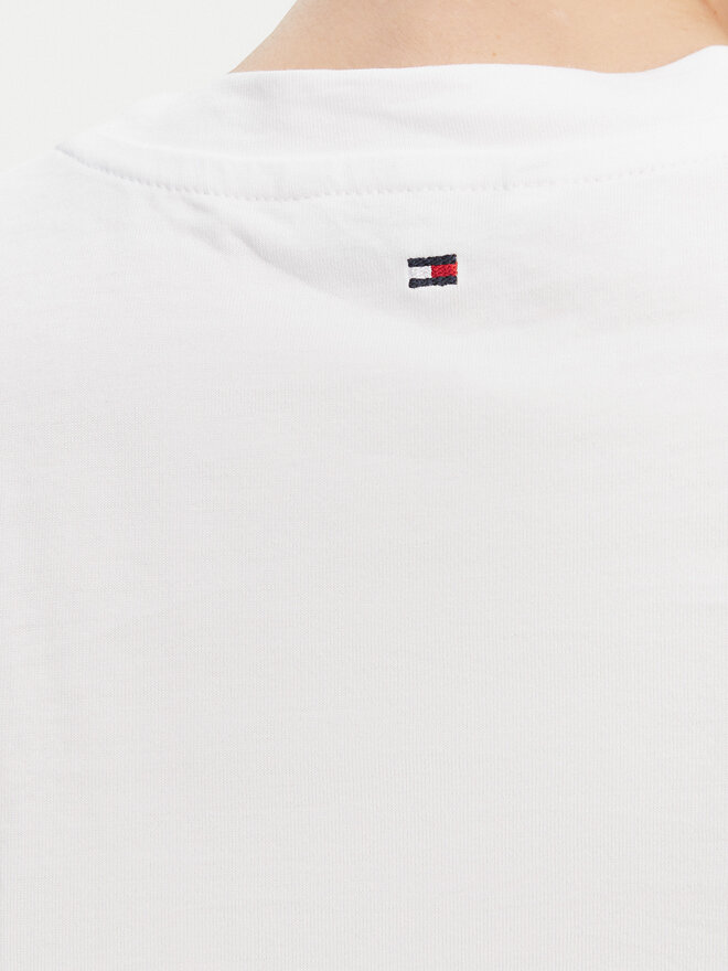 Tommy Hilfiger Tommy Hilfiger Camiseta WW0WW45522 Blanco Regular Fit