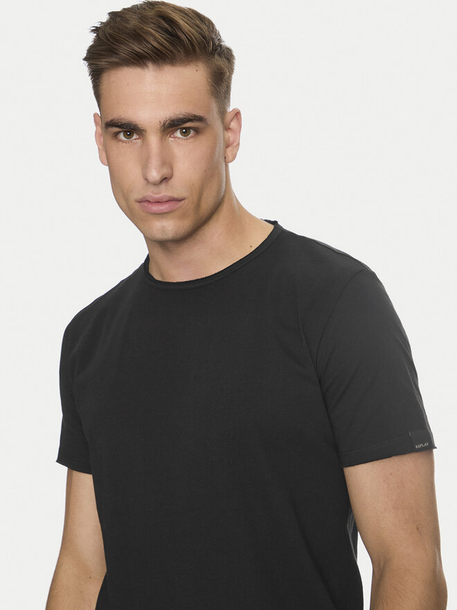 REPLAY Replay Marškinėliai M3590A.000.2660 Juoda Regular Fit