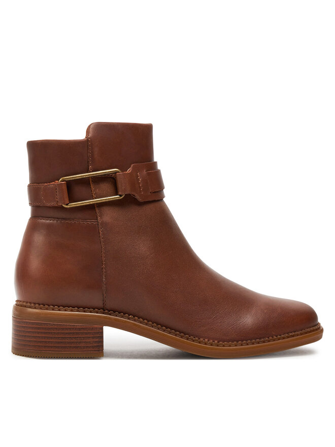 Clarks Μποτάκια Clarks Maye Bella 26179643 Καφέ