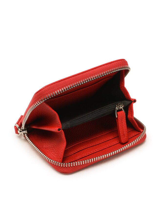 Trussardi Pequeña cartera de mujer Trussardi Nadir Zip Around Sm 75W00410 Rojo