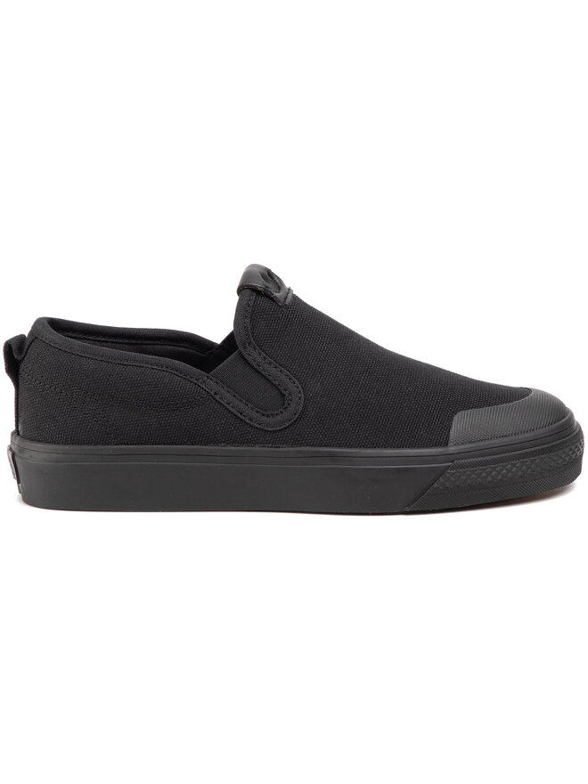 Adidas nizza slip on black on sale